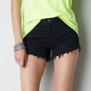 American Eagle Hi-rise Festival Distressed Shorts